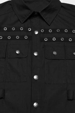 Grave Order Button Up Shirt -Vampirefreaks Sale Store cargo shirt