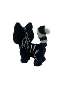 Skelekitty Plush Keychain -Vampirefreaks Sale Store cat key ring