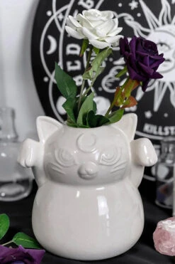 Ghost Kitty Vase