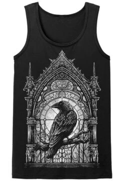 Cathedral Crow T-shirt -Vampirefreaks Sale Store cathedral crow mens tank top front