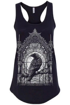 Cathedral Crow T-shirt -Vampirefreaks Sale Store cathedral crow womens racerback
