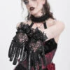 Night Veil Vegan Leather Lace Gloves 10 Night Veil Vegan Leather Lace Gloves -Vampirefreaks Sale Store catwoman gloves
