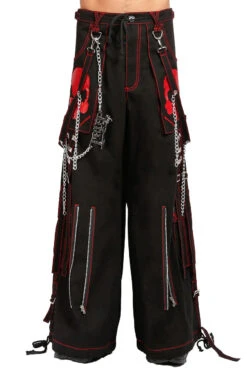 Tripp NYC Doom Skull Pants [BLK/RED STITCH]