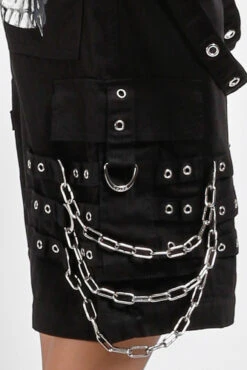 Tripp NYC Devil Skull Pants [Black] -Vampirefreaks Sale Store chain strap pants