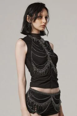 Chainmail Chest Harness -Vampirefreaks Sale Store chainmail chest harness belts 500613