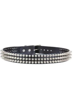 Chaos Cone Stud Belt [3 Rows] -Vampirefreaks Sale Store chaos cone stud belt 3 rows belts 765440