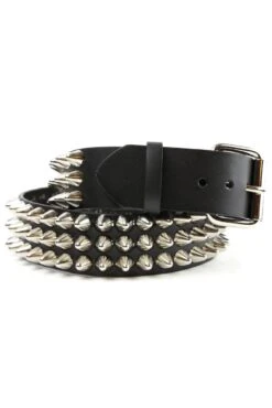 Chaos Cone Stud Belt [3 Rows] -Vampirefreaks Sale Store chaos cone stud belt 3 rows belts 973098