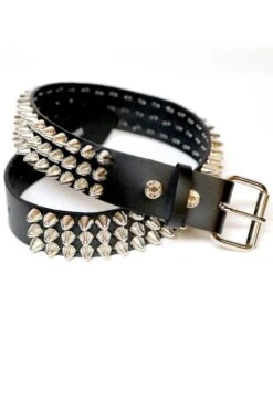 Chaos Cone Stud Belt [3 Rows] -Vampirefreaks Sale Store chaos cone stud belt 3 rows belts 992430