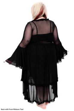 Lucretia Duster -Vampirefreaks Sale Store chiffon cardigan