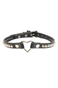 Cross My Heart Pyramid Studded Choker