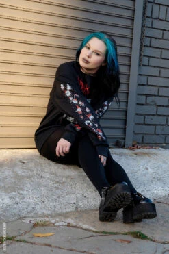 Merry Krampus Sweatshirt -Vampirefreaks Sale Store christmas goth clothing