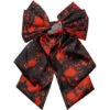 Blood Splatter Cleaver Satin Hair Bow -Vampirefreaks Sale Store cleaver hair clip