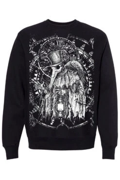 Clockwork Plague Doctor Sweatshirt -Vampirefreaks Sale Store clockwork plague doctor sweatshirt mens outerwear 108956