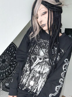 Clockwork Plague Doctor Sweatshirt -Vampirefreaks Sale Store clockwork plague doctor sweatshirt mens outerwear 139070