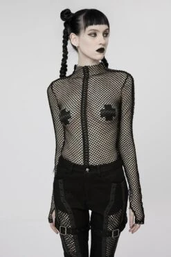 Club Creature Fishnet Top [BLACK]