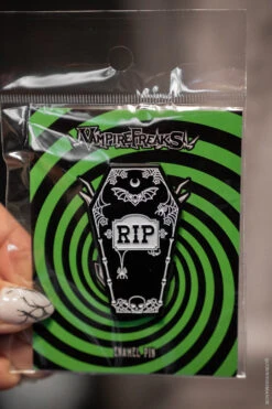 RIP Coffin Enamel Pin -Vampirefreaks Sale Store coffin enamel pin
