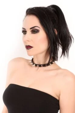 Cone Silver Spike Collar -Vampirefreaks Sale Store cone silver spike collar chokers 700303
