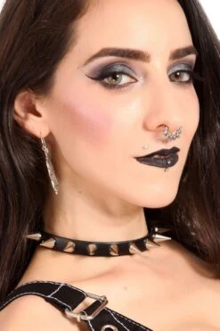 Cone Silver Spike Collar -Vampirefreaks Sale Store cone silver spike collar chokers 787299