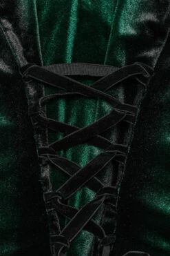 Green Witch Velvet Batwing Collar Buttoned Top [Green] -Vampirefreaks Sale Store corset blouse 1a24dc03 a47b 41cb b0bb 91bbfd38ec88