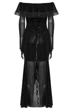 Reign Ruffled Mesh Off-the-Shoulder Dress -Vampirefreaks Sale Store corset dress bcc9f1cf d06e 4c13 b443 527c54917b4d