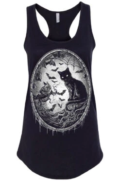 Nocturnal Creatures T-shirt -Vampirefreaks Sale Store creatures of the night cat bat tanktop