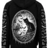 Nocturnal Creatures Hoodie -Vampirefreaks Sale Store creatures of the night zipper hoodie bat sleeves