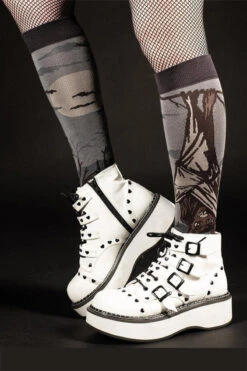 Bat Knee High Socks -Vampirefreaks Sale Store creepy bat socks