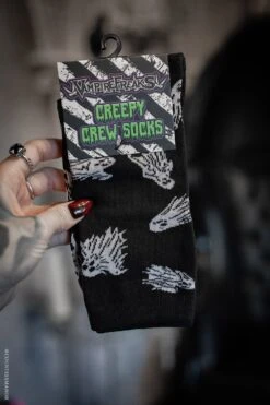 Creepy Crew Socks [Ghost Host] -Vampirefreaks Sale Store creepy crew socks ghost host socks stockings 711473