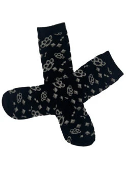 Creepy Crew Socks [Punk Piercings] -Vampirefreaks Sale Store creepy crew socks punk piercings socks stockings 159042