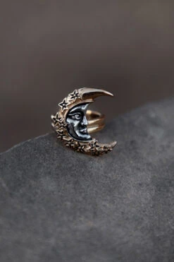 Celestial Crescent Ring -Vampirefreaks Sale Store crescent ring