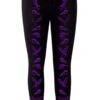 Nevermore Raven Leggings [PURPLE] -Vampirefreaks Sale Store crow leggings purple