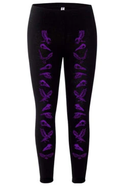Nevermore Raven Leggings [PURPLE]