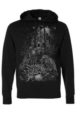 Murder Of Crows Hoodie -Vampirefreaks Sale Store crows pullover hoodie blank sleeves