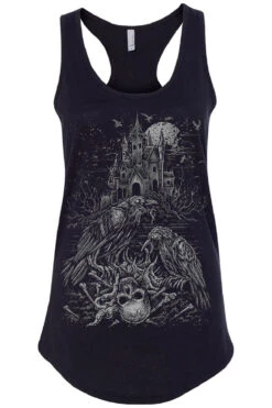 Murder Of Crows T-shirt -Vampirefreaks Sale Store crows racerback tank black front resize