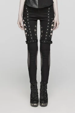 Abyss Fishnet Cutout Skinny Jeans