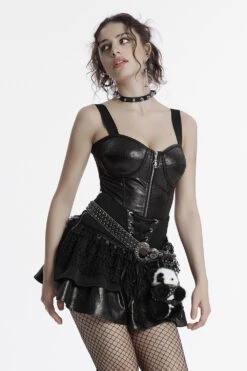 Punk Panda Bear Plush Keychain -Vampirefreaks Sale Store cute creepy plush