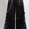 Tripp NYC Flame Dark Street Pants [Black/Purple] -Vampirefreaks Sale Store cybergoth pants 3f5c55f0 1263 409e b87b 4e36c9033903