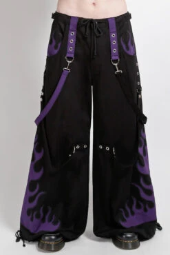 Tripp NYC Flame Dark Street Pants [Black/Purple]