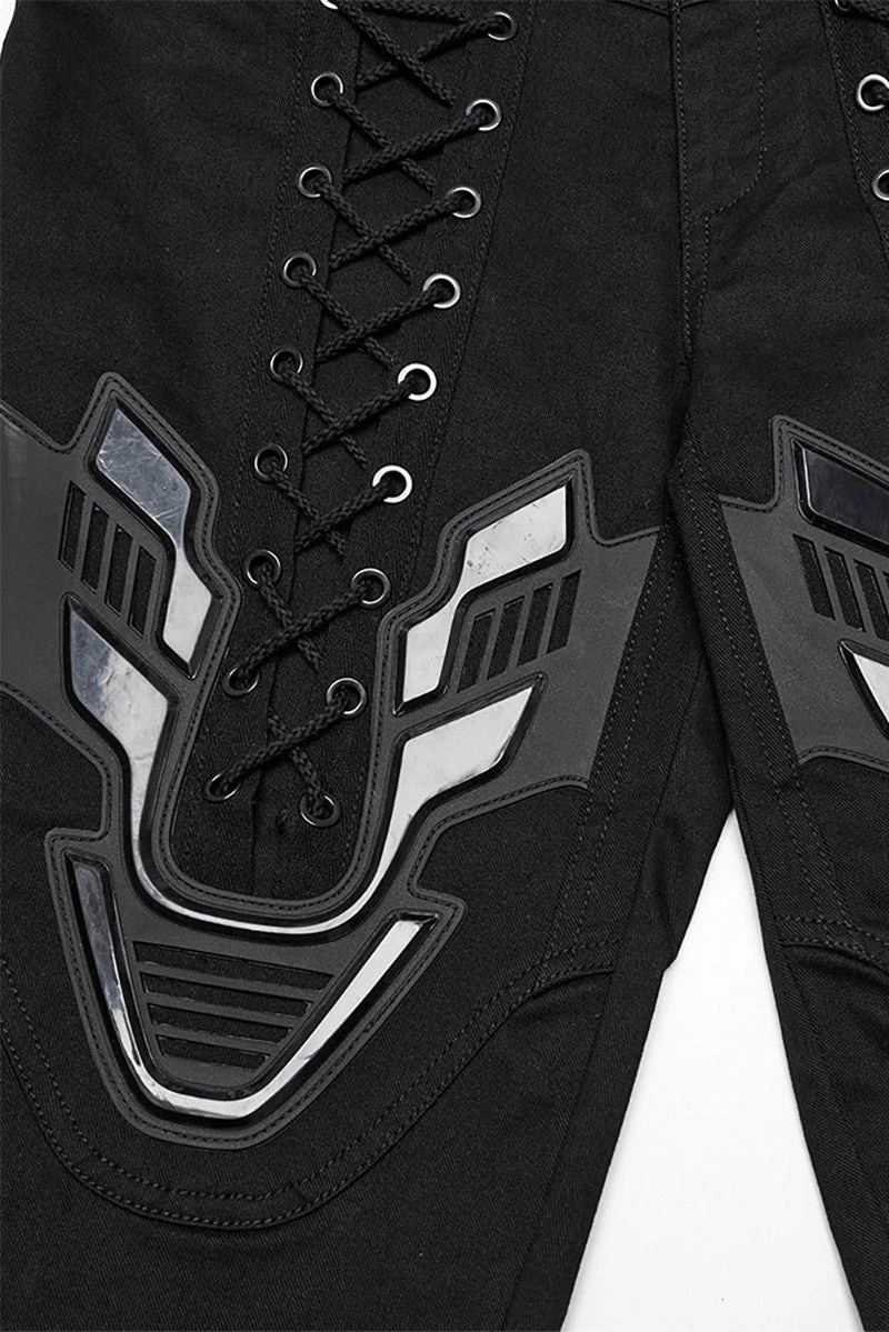 Black Armor Lace-Up Skinny Jeans 9 Black Armor Lace-Up Skinny Jeans - Image 9