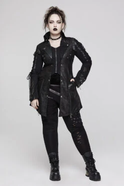 Cyberpunk Sabbath Coat [WOMENS] -Vampirefreaks Sale Store cyberpunk sabbath coat womens womens outerwear 193243