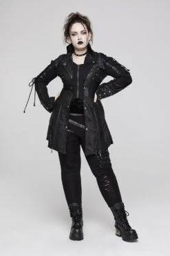 Cyberpunk Sabbath Coat [WOMENS] -Vampirefreaks Sale Store cyberpunk sabbath coat womens womens outerwear 345422