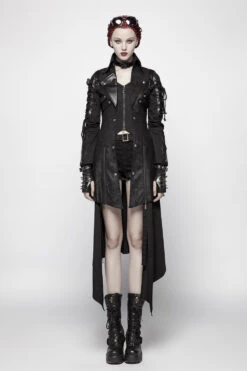 Cyberpunk Sabbath Coat [WOMENS] -Vampirefreaks Sale Store cyberpunk sabbath coat womens womens outerwear 540212