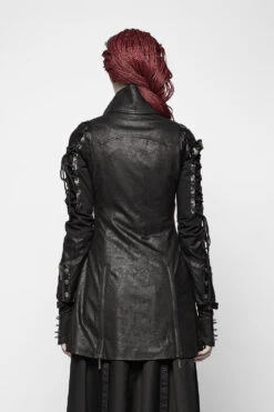 Cyberpunk Sabbath Coat [WOMENS] -Vampirefreaks Sale Store cyberpunk sabbath coat womens womens outerwear 998937