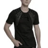 Cybertron Techwear Short Sleeve Shirt -Vampirefreaks Sale Store cyberpunk studded shoulder strap