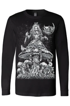 Alice Down The Rabbit Hole T-shirt -Vampirefreaks Sale Store dark alice longsleeve tshirt