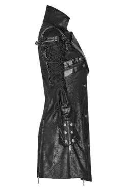 Dark Defender Coat [BLACK] [MENS] -Vampirefreaks Sale Store dark defender coat black mens mens outerwear 396006