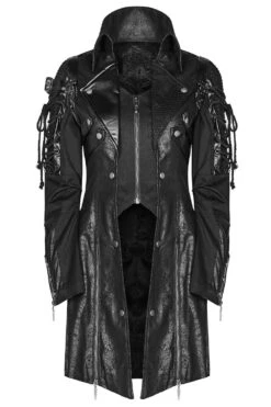 Dark Defender Coat [BLACK] [MENS] -Vampirefreaks Sale Store dark defender coat black mens mens outerwear 454065
