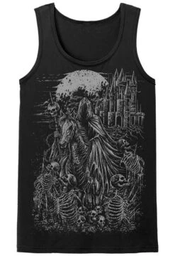 Dark Horseman T-shirt [Gray] -Vampirefreaks Sale Store dark horseman mens tank top front