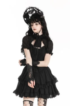 Little Bo Creep Gothic Gloves -Vampirefreaks Sale Store dark lolita gloves