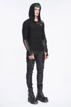 Dark One Hooded Top -Vampirefreaks Sale Store dark one hooded top mens tops 225636
